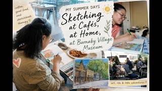 Summer Days in My Sketchbook ☀️ | Cafés, Watercolors & Little Adventures