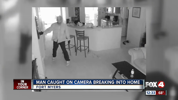 Man Caught on Camera Breaking into Home