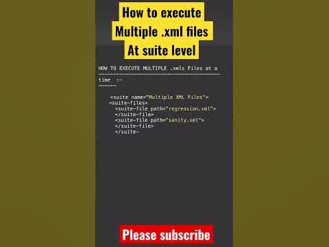 How to Execute Multiple .xml files at Suite Level || TestNG.xml file ...