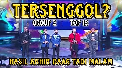 YANG TERSENGGOL GROUP 2 TOP 16 DA ASIA 6 TADI MALAM