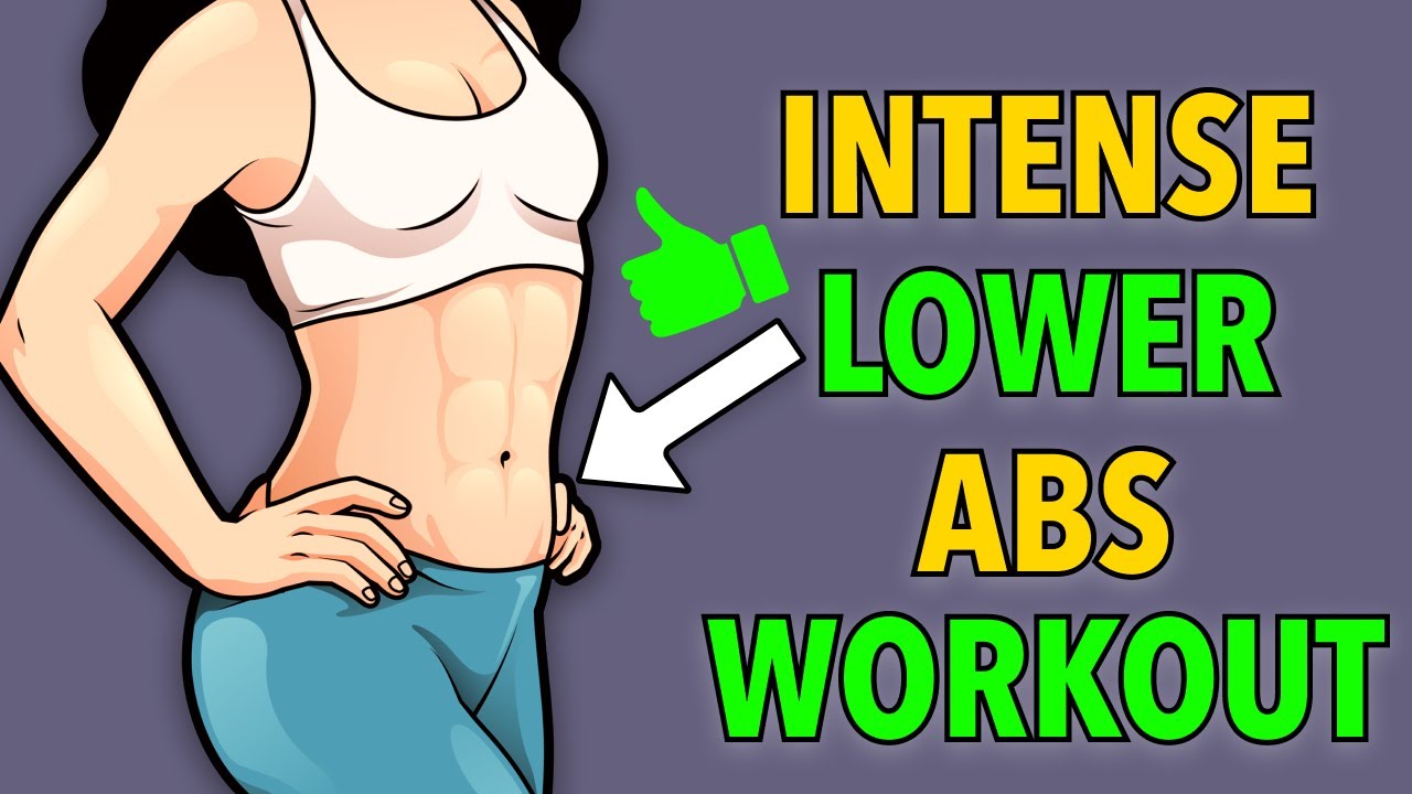 INTENSE LOWER ABS WORKOUT - EXERCISE TO REDUCE HANGING BELLY FAT