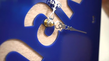 Custom Laser Cut Clock by Surface Grooves | Hatch