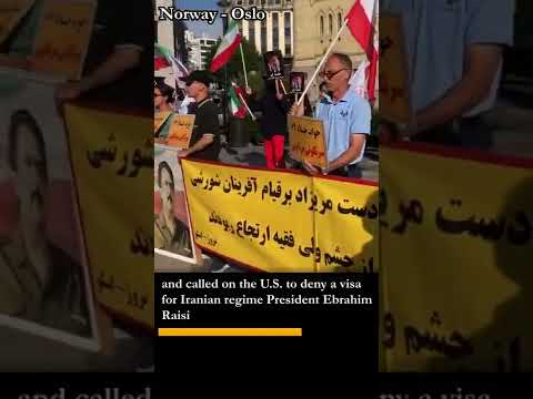 Iranians abroad condemn the regime, demand Raisi be banned from UN