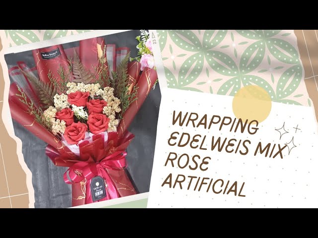 How to wrap flower bouquet using Kraft paper * 크라프트지 꽃다발 포장하는법 