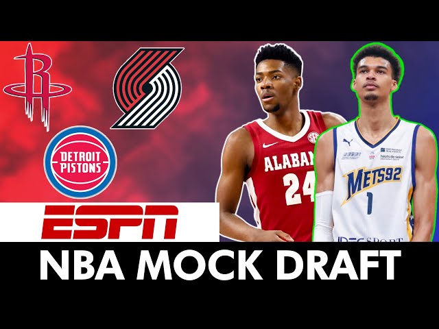 NEW 2023 ESPN NBA Mock Draft: Brandon Miller OVER Scoot Henderson + Victor  Wembanyama To Pistons? 