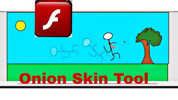 Adobe Flash cs3 professional software में Onion Skin Tool का उपयोग करके stik man  को चलाएं, रोल jump