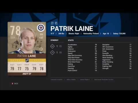 patrik laine stats nhl 17