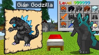 Minecraft Bedwars, Nhưng Vẽ Godzilla Được Giáp Siêu Vip Và Vũ Khí Hacker Troll Noob Team ??