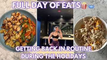 Full Day of Eats.. getting back in routine, holiday depression, mental health struggles.. 