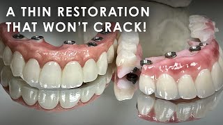 How to make a Thin Restoration without Cracking Zirconia