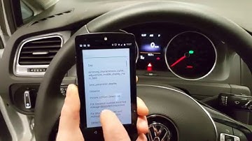 Activating carbon background in Gofl VII dashboard UDS adaptation Golf 7 Tweaks