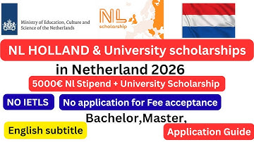 🎓 Hoe u zich kunt aanmelden voor NL Holland & University Scholarships 2026 | Studeren in Nederlan...