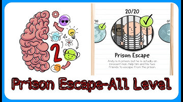 Brain Test 2 - Prison Escape All Levels 1-20 Walkthrough Solution By Mobile Gaming Junction