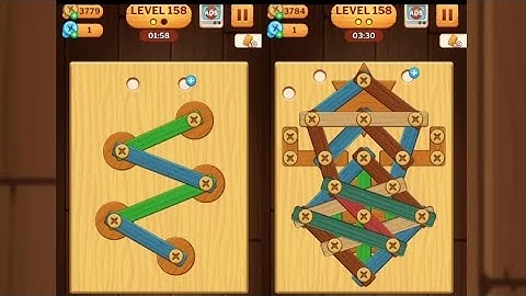 Screw Puzzle: Wood Nut & Bolt - Level 158