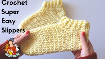 How To Crochet Super Easy Slippers