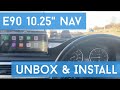 BMW E92 3 Series 10.25" Navigation Unboxing, Install & Review (AvinUSA - Android)