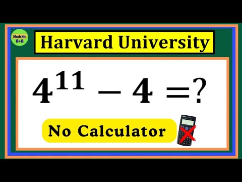 Solving a 'Harvard University' Entrance Exam Question
