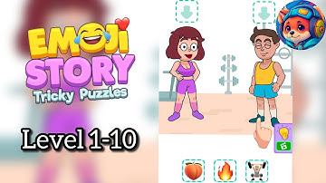 Emoji Story: Tricky Puzzles | Level 1-10 Gameplay Solution 