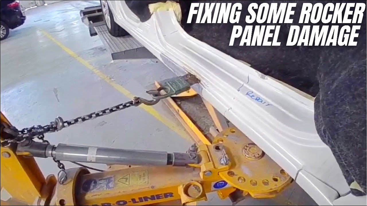 Fixing Some Rocker Panel Damage! autobody collision 