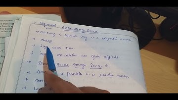 Sequential and direct access method