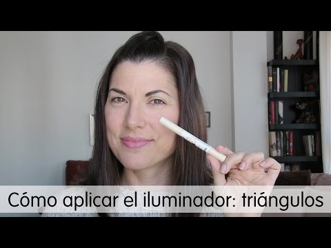 Cómo aplicar el iluminador: técnica de triángulos