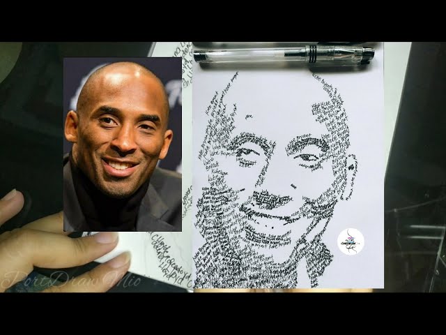 Kobe Bryant, Drawing by Rémi Capobianco