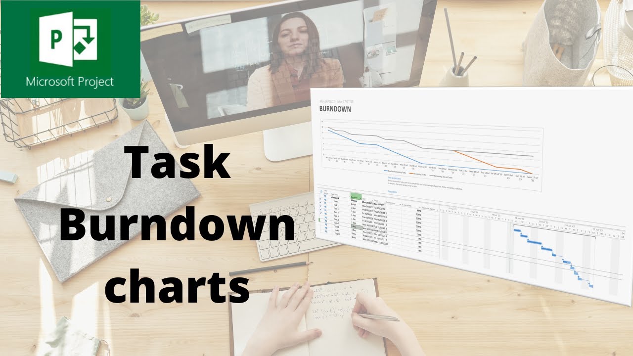 How to use the Burndown chart in Microsoft Project, Track progress
