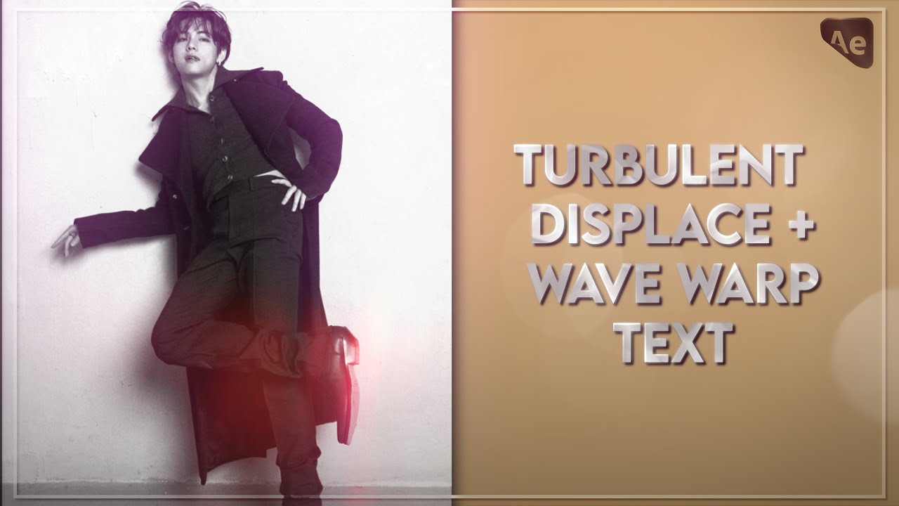 turbulent displace + wave warp texto | After Effects tutorial - YouTube
