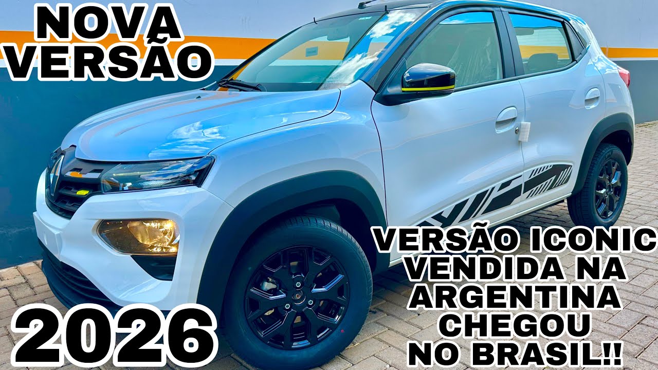 LANÇAMENTO RENAULT KWID ICONIC JÁ 2026 EM DETALHES | NOVA VERSÃO DO CARRO MAIS BARATO DO BRASIL!!