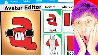 Making *ALPHABET LORE LETTER A* A ROBLOX ACCOUNT!? (EXPENSIVE!)