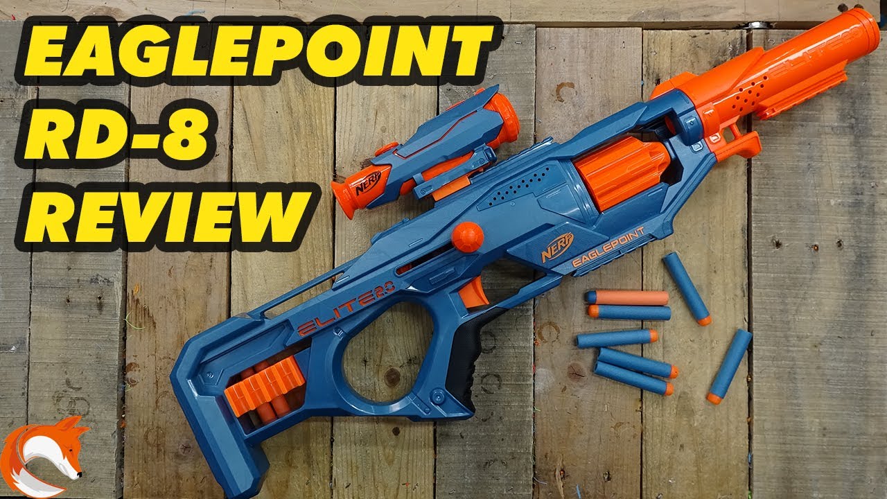 NERF Elite 2.0 Eaglepoint RD-8 Blaster from Hasbro Review! 