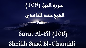 Holy Quran 105 Al-Fil [HD] _ القرآن الكريم سورة الفيل - سعد الغامدى جودة عالية