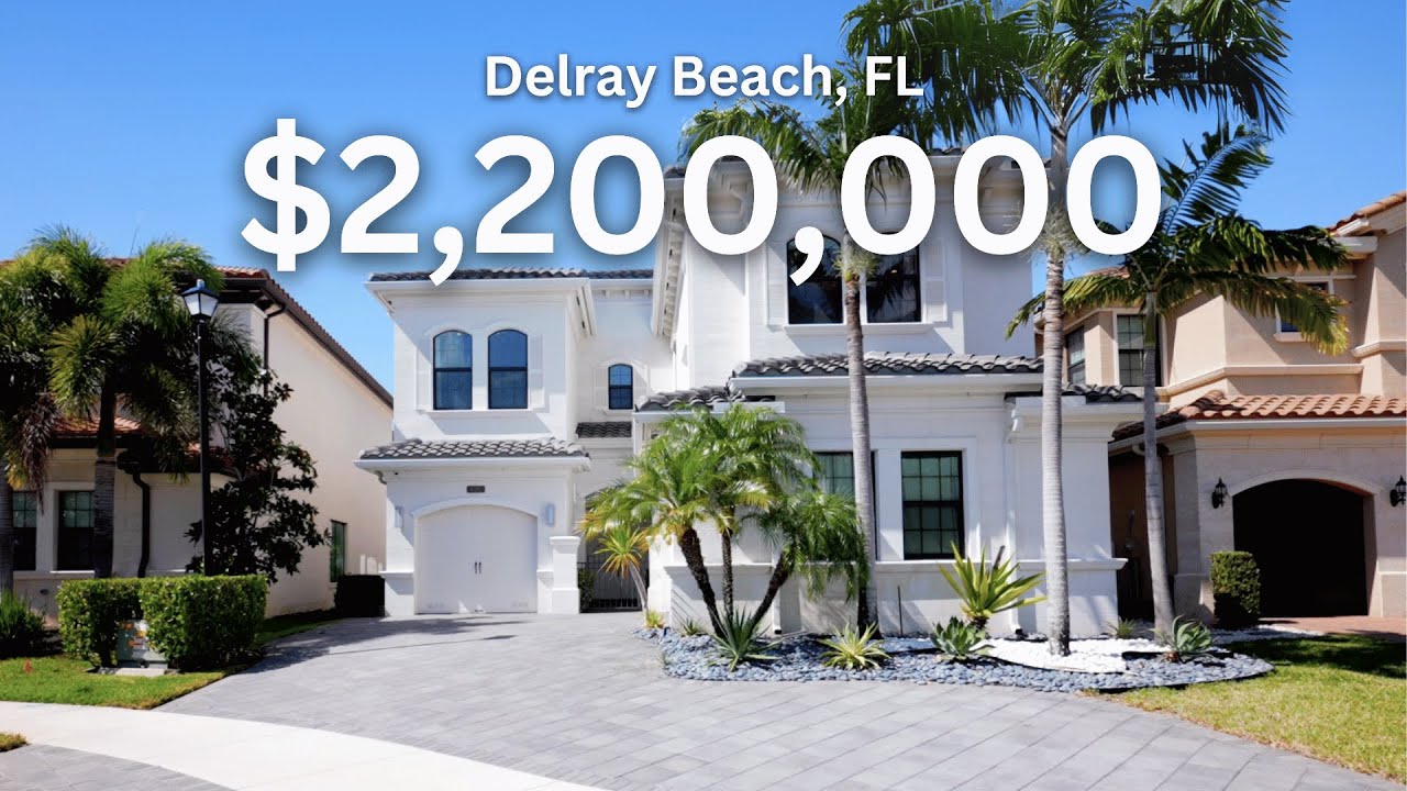 $2,200,000 DELRAY BEACH MODERN HOME TOUR IN THE ONLY™ | SEVEN BRIDGES COMMUNITY IN SOUTH FLORIDA