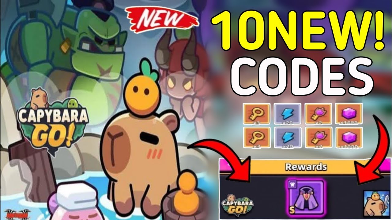 Capybara Code ⚡ NEW CODES ⚡ CAPYBARA GO CODES 2025 - CAPYBARA GO REDEEM CODES 2025 ...