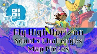 OlliOlli World: Finding The Flowzone DLC - Fly High Horizon [Squid's Challenges + Map Pieces]