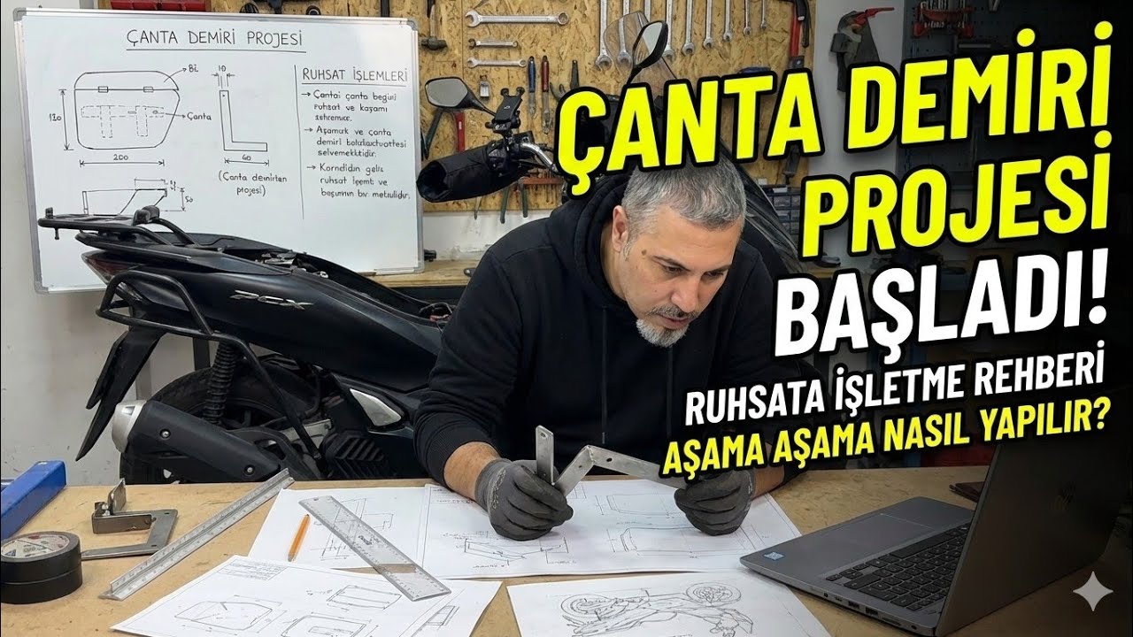 MOTORSİKLET TOPCASE RUHSATA İŞLETMEK..