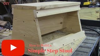 In this weeks edition of BS with AJ I show you how to build a simple step stool! Its a simple and very handy project! For this weeks 