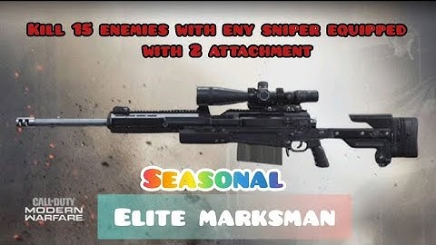 CALL OF DUTY KILL 15 ENEMIES WITH ANY SNIPER EQUIPPED WITH ANY 2 ATTACHMENTS