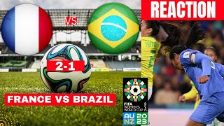 France vs Brazil Women 2-1 Live Stream FIFA World Cup Football Match Score YouTube Sports Highlights