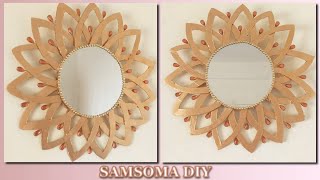 عندك مرآة قديمة او رخيصة ؟؟؟  لا تهمليها وحوليها الى مرآة مودرن بلمستك الخاصة  👆 Mirror Decor DIY