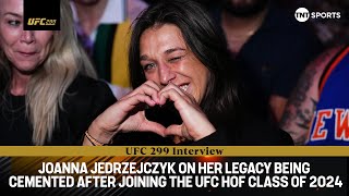 "DREAM COME TRUE!" 😁 Joanna Jedrzejczyk emotional after joining UFC Hall of Fame Class of 2024 🙌