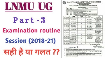 Lnmu part 3 examination programme list real or fake ??