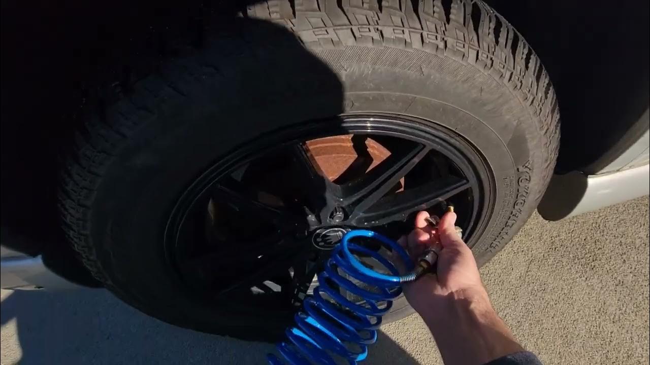 Can you fill a tire automatically using a compressor's pressure
