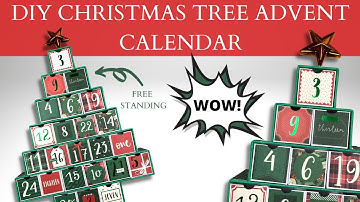 DIY CHRISTMAS TREE ADVENT CALENDAR!