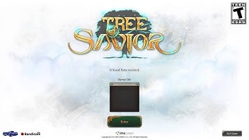 Tree of Savior - English global beta login screen