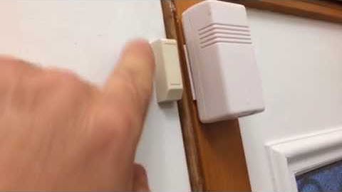 Reattaching a window or door sensor. ADT system