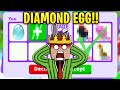 I TRADED MY DIAMOND EGG....... (adopt me trade proof)