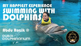 Abdu Rozik Swimming with Dolphins🐬 @ #dubaidolphinarium | #trending #lifeisgood #viral #abdurozik