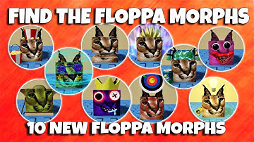 ROBLOX - Find The Floppa Morphs - 10 NEW Floppa Morphs [Theme Park Map]