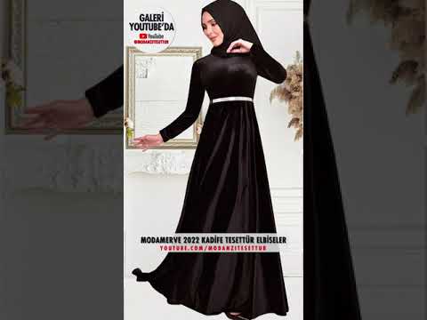 2022 ModaMerve Kadife Elbise Modelleri 👗